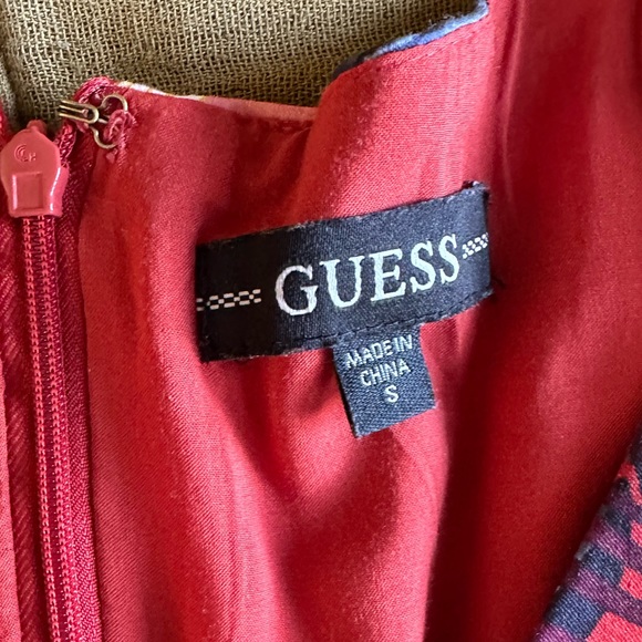 Guess Red Fit Flare Dress Size small - Picture 3 of 7